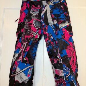 Volcom Multicolor Graphic Snow Pants